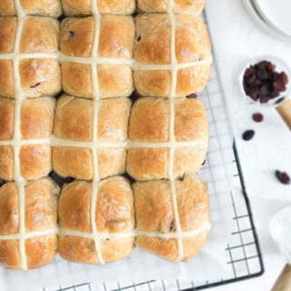 Milk Bread Hot Cross Buns