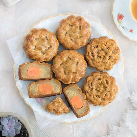 Lotus Salted Egg Mooncakes