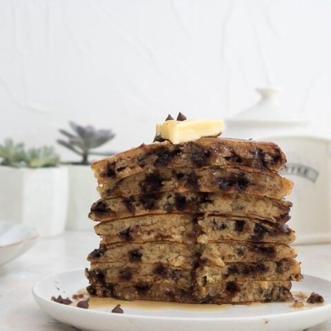 Brown Butter Chocolate Chip Pancakes